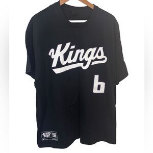 Sacramento Kings 40 Years Of Roar #6 NBA Basketball Black Men's Size XL